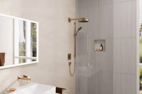 Hansgrohe Rainfinity, sprchová sada 130 3jet s tyčou S Puro 90 cm, kartáčovaný bronz, HAN-28743140