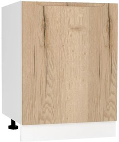 Kuchynská skrinka Zoya D60 Pl Dub Halifax/Biely
