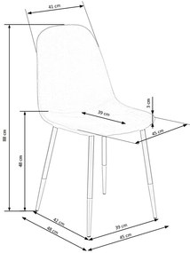 Halmar K379 stolička tmavo zelená