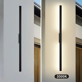 Brilagi - LED vonkajšie nástenné svietidlo LUNA LED/30W/230V 3000K IP65 150 cm čierne CRI 90