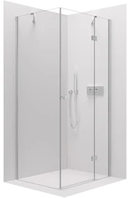 Cerano Marino, sprchovací kút 90(dvere) x 100(stena) x 190 cm, 6mm číre sklo, chrómový profil, CER-CER-422769