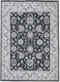 Diamond Carpets koberce Ručne viazaný kusový koberec Diamond DC-98 JN Black / ivory - 245x305 cm