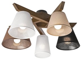 Prisadený luster ANTONIO 5xE14/40W/230V