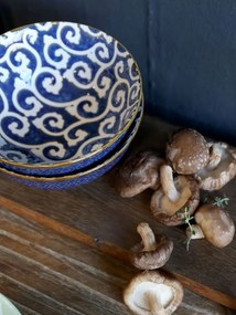Ružová porcelánová miska s kvetmi vo vnútri Arés - Ø12*5,5 cm / 300ml
