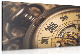 Obraz vintage vreckové hodinky - 90x60