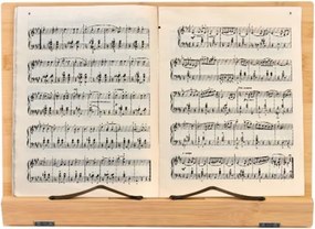 Stojan na knihy, bambus, 39 x 28 x 4,2 cm