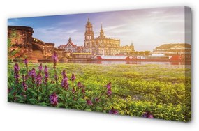 Obraz na plátne Nemecko Sunrise River 120x60 cm