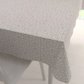 Biante Bavlnený obdĺžnikový obrus Sandra SA-628 Sivobéžová mozaika na bielom 60x100 cm