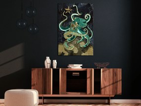 Artgeist Obraz - Marble Octopus (1 Part) Vertical Veľkosť: 20x30, Verzia: Standard