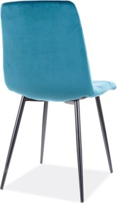 SI Mila Velvet stolička tyrkysová