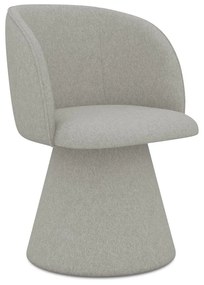 Svetlosivé čalúnené jedálenské kreslo Maia – Makamii