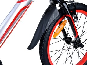 RoyalBaby Detský bicykel 16" Mars, ľahký hliníkový, moderný, strieborný RB16-26