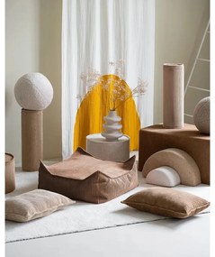 Svetlohnedý menčestrový detský pohovkový vankúš Roll – Wigiwama