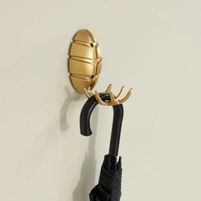 Nástenný háčik v zlatej farbe Bug – Spinder Design