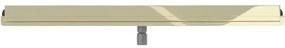 Mexen Flat nerezový sprchový žľab na stenu 120 cm vzor 2v1, zlatá, 1530120