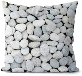 Vankúš Sivé kamienky (Veľkosť: 40 x 40 cm)