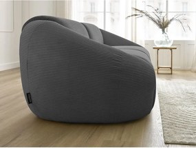 Sivá menčestrová pohovka 250 cm Tina – Bobochic Paris