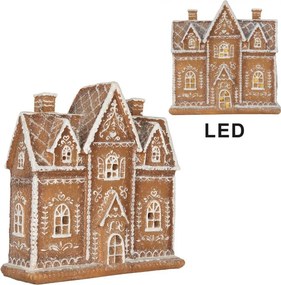 Perníková LED chalúpka Gingerbread Cott - 21*8*20 cm