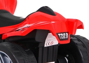 Ramiz Štvorkolka Little Monster na batérie pre najmenších červená + pohon 25W
