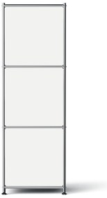 Kovová komoda »CN3 Slim Line« s 2 výklopnými priečinkami, biela