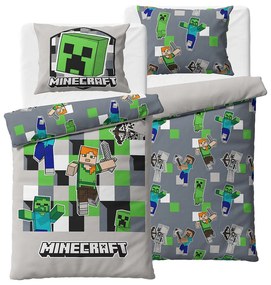 Detské obliečky Minecraft Objav svoj Svet, 140 x 200 cm, 70 x 90 cm