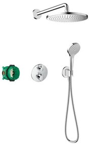 Sprchový systém Hansgrohe Croma pod omietku s termostatickou batériou chróm 27954000