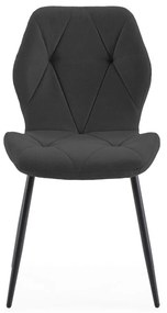 Čierne jedálenské stoličky v súprave 4 ks Luna – Marckeric