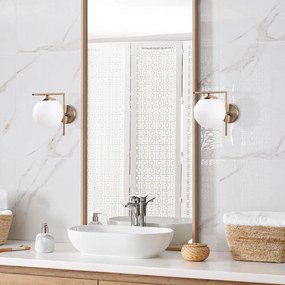 Nástenné svietidlo v bielo-zlatej farbe ø 15 cm Antique – Opviq lights