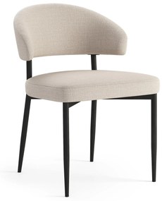 IRIS Béžová (látka Basel 24) - MODERNÁ ČALÚNENÁ STOLIČKA DO OBÝVAČKY/JEDÁLNE LOFT