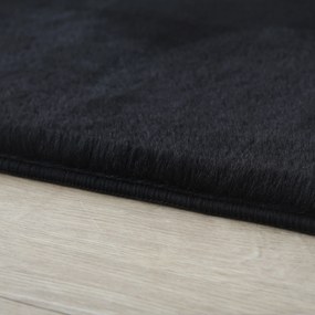 Ayyildiz Kusový koberec POUFFY 5100, Čierna Rozmer koberca: 80 x 250 cm