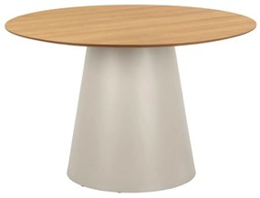 Okrúhly jedálenský stôl Soli 120 cm, matný dub (24816)