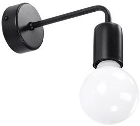 Čierne nástenné svietidlo Nice Lamps Donato