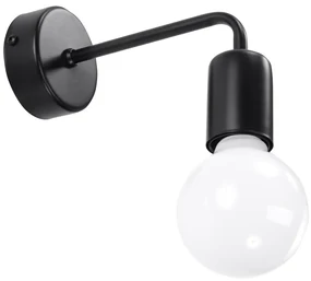 Čierne nástenné svietidlo Nice Lamps Donato