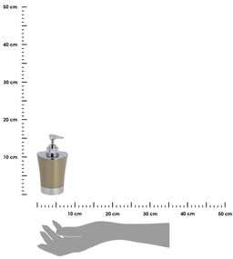 Dávkovač mydla Cuesta, béžová/s chrómovými prvkami, 280 ml