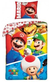 Obliečky Super Mario 140 x 200 + 70 x 90 cm Halantex