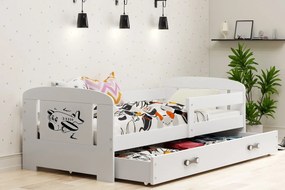 Detská posteľ so zábranou FILIP Farba: Biela
