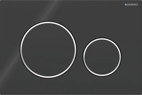 Geberit 115.882.KM.1 - Splachovacie tlačidlo Sigma20 24,6x16,4 cm čierna