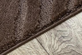 Sada kúpeľňových koberčekov SUPREME WAVES vlny, hnedá