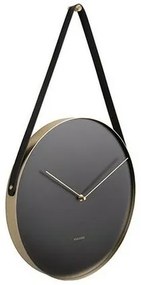 Karlsson 5767BK dizajnové nástenné hodiny, pr. 34 cm