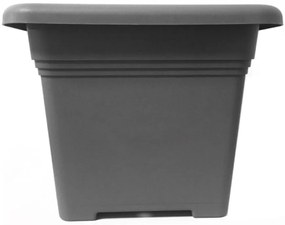 Kvetináč hranatý ZORA antracit 19cm