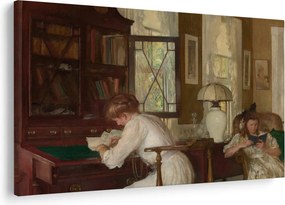 Obraz - Edmund Tarbell, Josephine and Mercie, reprodukcia (90x60 cm)
