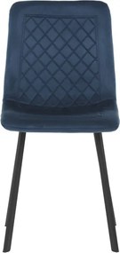 Jedálenská stolička zamatová, modrá DCL-973 BLUE4