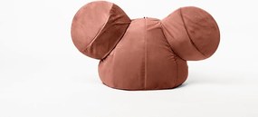 Červený zamatový detský sedací vak The Brooklyn Kids Ears