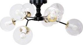 Toolight Toolight, stropné svietidlo sklenené gule 8xE27 APP1135-8C, OSW-40108