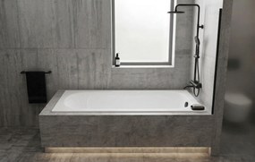Erga Pureline-O, vaňa 1800x800x400 mm bez nožičiek, biela lesklá, ERG-V07-PURELINE-O-180x080-WH