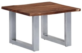 Konferenčný stolík, nepravidelné hrany 60x60x40 cm, akácia