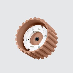 Stropné svietidlo Aura, 1x hnedé hliníkové tienidlo, (6 cm)