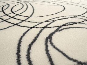 Alfa Carpets Kusový koberec Kruhy cream - 80x150 cm