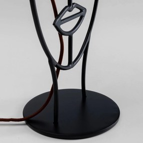 KARE Face Wire Nature stolová lampa dámsky portrét