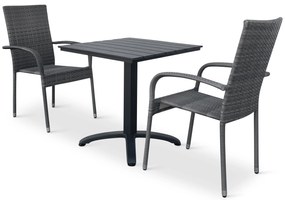Balkónový set Ristorante + 2x ratanová stolička Paris PREMIUM